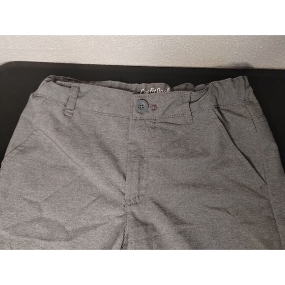 Cat & Jack Boys Flat Front Shorts Gray Chambray 10 - Picture 9 of 10